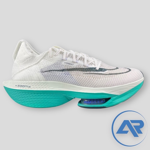 Nike Air Zoom AlphaFly NEXT% 2 White Clear Jade Men's Sizes DN3555-100 - Picture 2 of 7